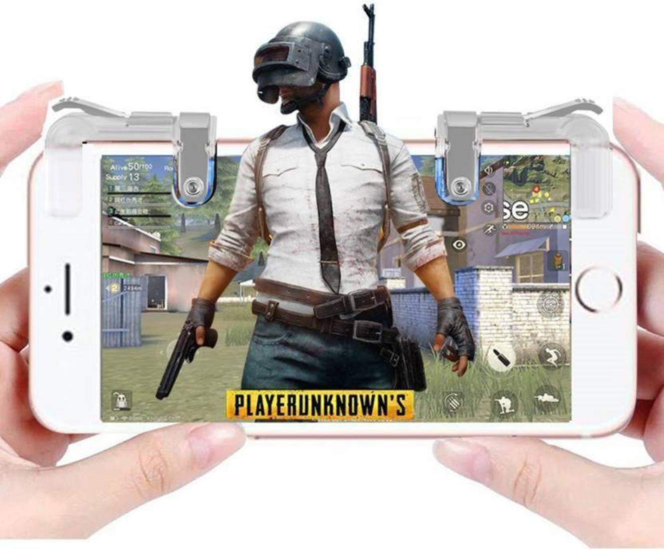 World Zone Enterprises Controller Mobile Joystick Pubg Game Trigger Accessory Kit for Android, iOS (Pack of 3)