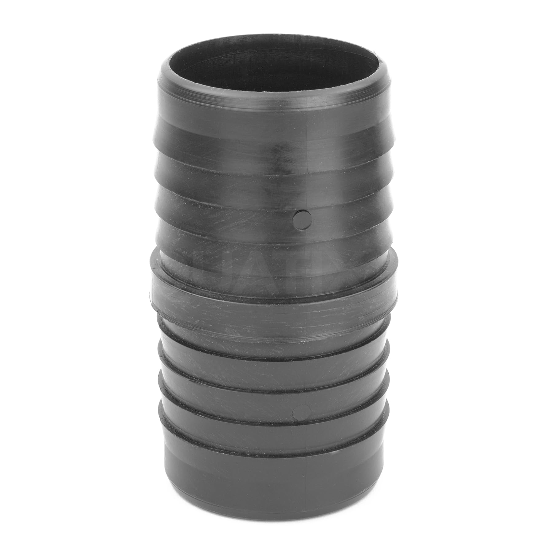 Pisces Black Inline Pond Or Garden Barbed Hose Joiner 38Mm - 38Mm (1.5-1.5 Inch) - Tubing Adapter For Easy Connection Of Hosepipe