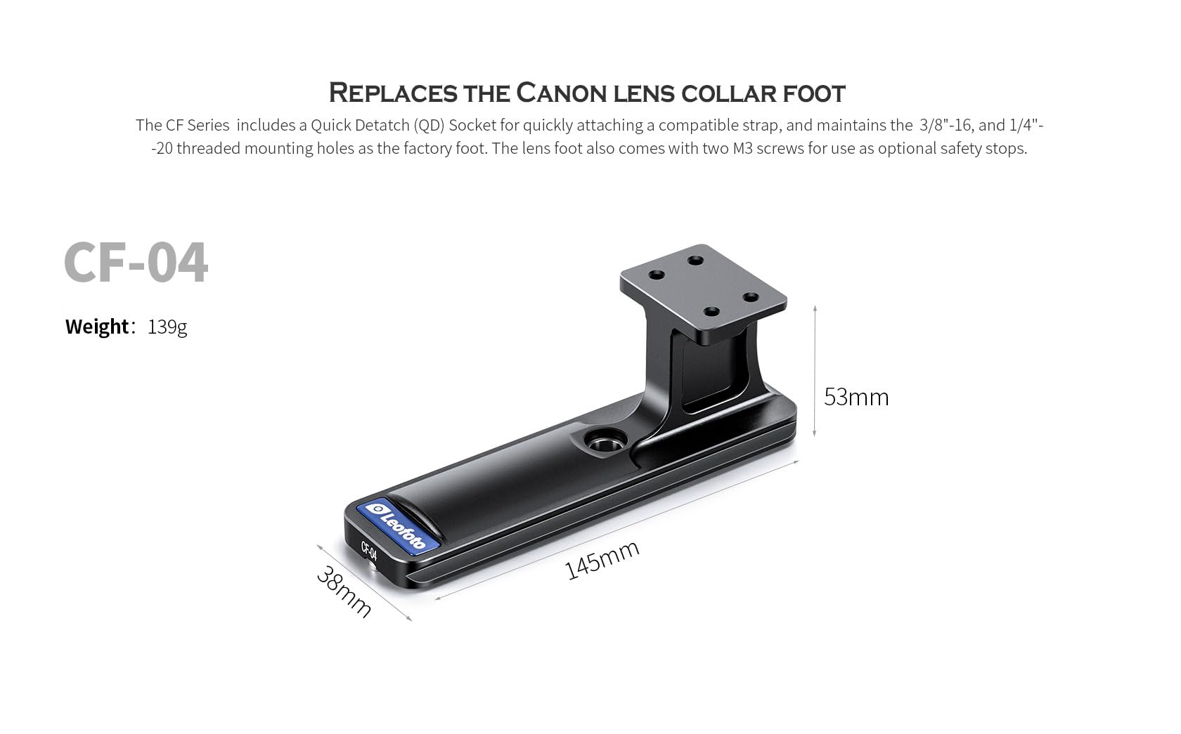 Amazon | Leofoto CF-04 交換用レンズフット、EF/RFカメラロングレンズ