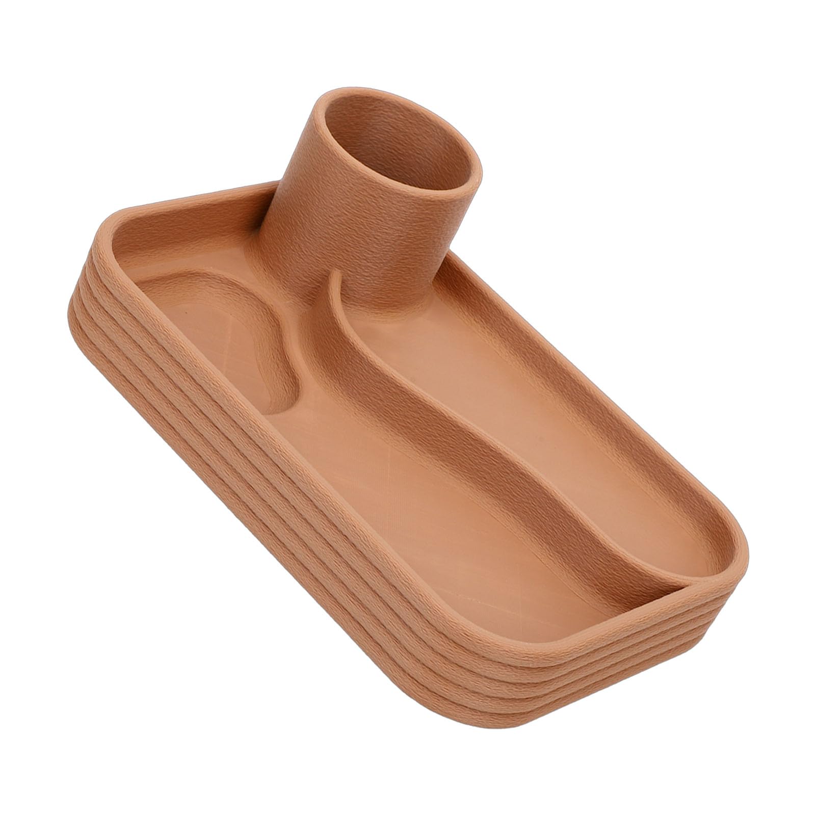 Portapenne da Scrivania, Organizer da Ufficio con Vassoio per Penne | Plastica Resistente Scomparti Trasparenti Design Compatto Ufficio Casa Studio Moderno Elegante Custodia Chiavi USB