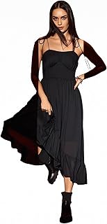 Modal Shoulder Strap High-Low Solid Casual Black Asymmetrical Frill Hem ...