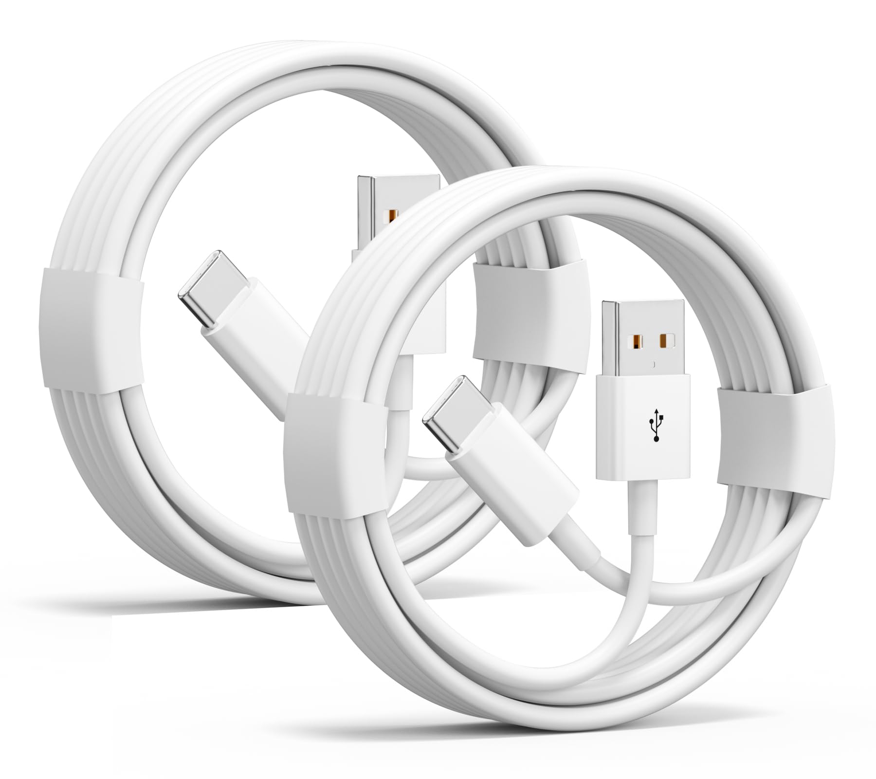 Car Carplay Cable for iPhone 17/16/15, USB A to USB C Cable 3A Fast Charging USB C Charger Cord for iPhone 17 16 15 Pro/Pro Max/Plus, iPad Air 4/5/6th Gen Car Charger Cord(2Pack 3FT,White)-image-17
