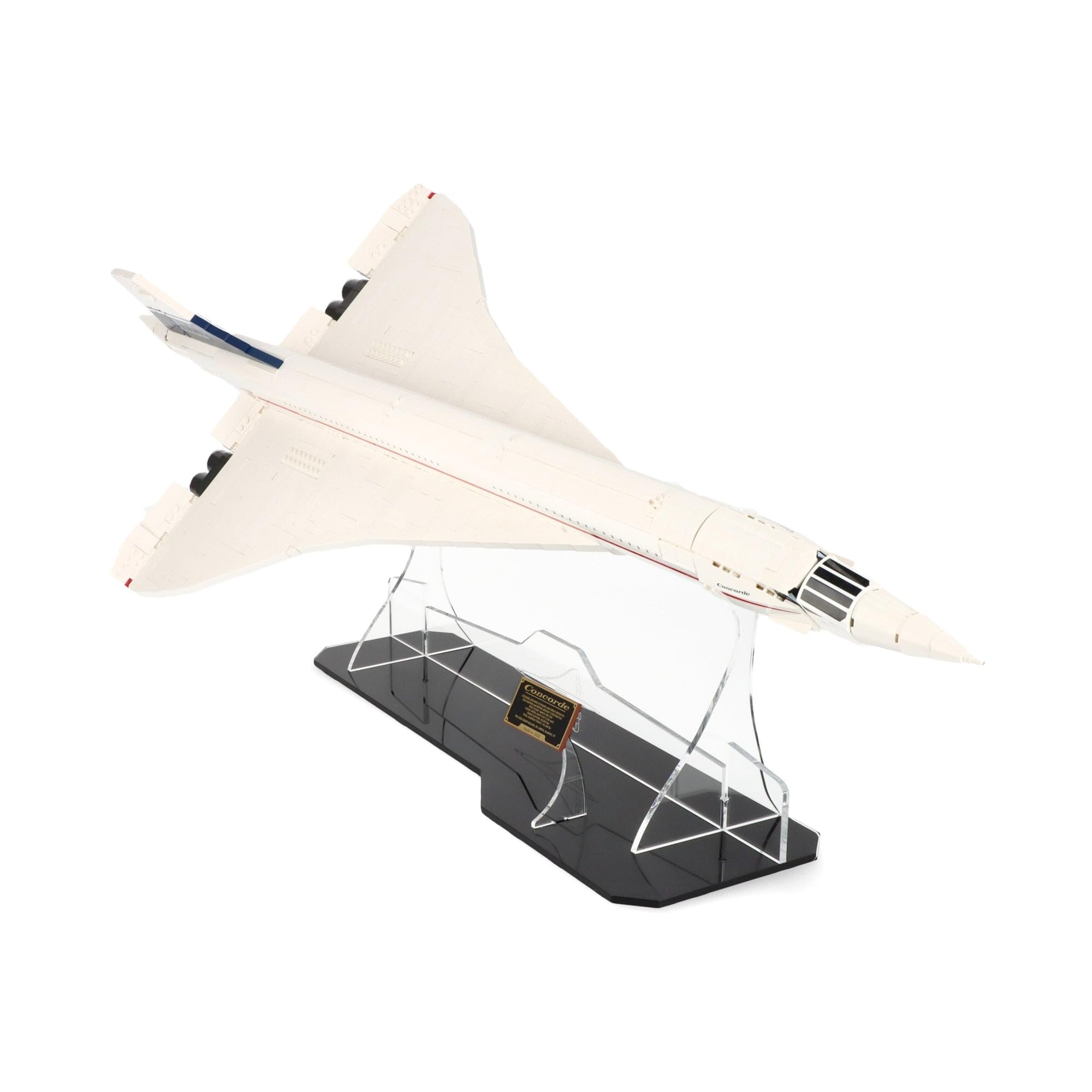 Plexico Black Display Stand Compatible With Lego 10318 Concorde