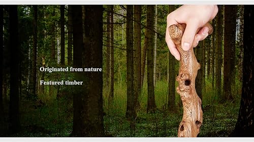 Miniatura 6 de Bastón de madera con mango curvado de apoyo, exquisitos bastones para caminar, palos tallados hechos a mano, palo de muleta de ébano regalo para