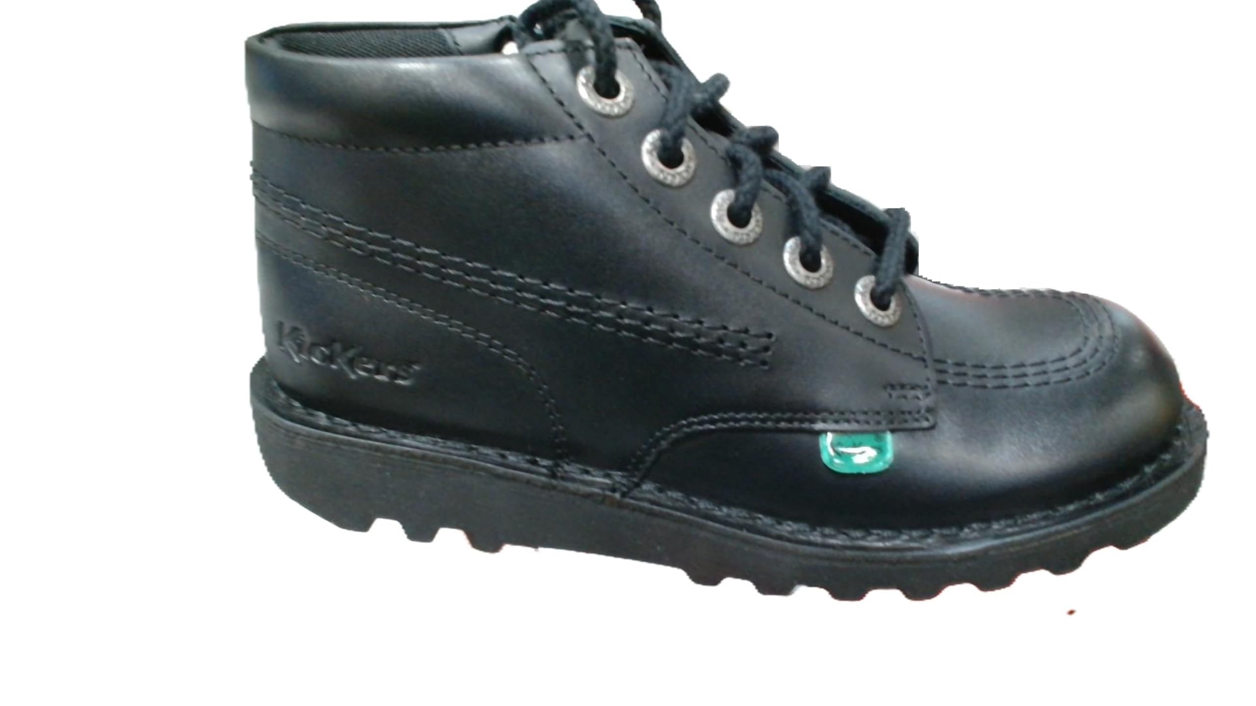 Kickers Kick Hi Zip Junior Black Boots-UK 1 / EU 33