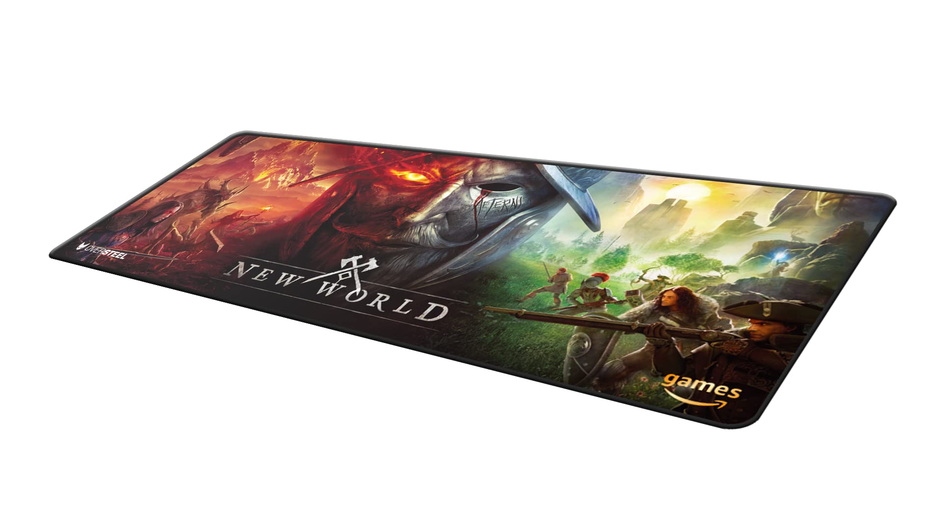 Oversteel - MAGNALIUM AETERNUM Tapis de souris PC gaming, taille XL (900x350x4 mm), New World Edition