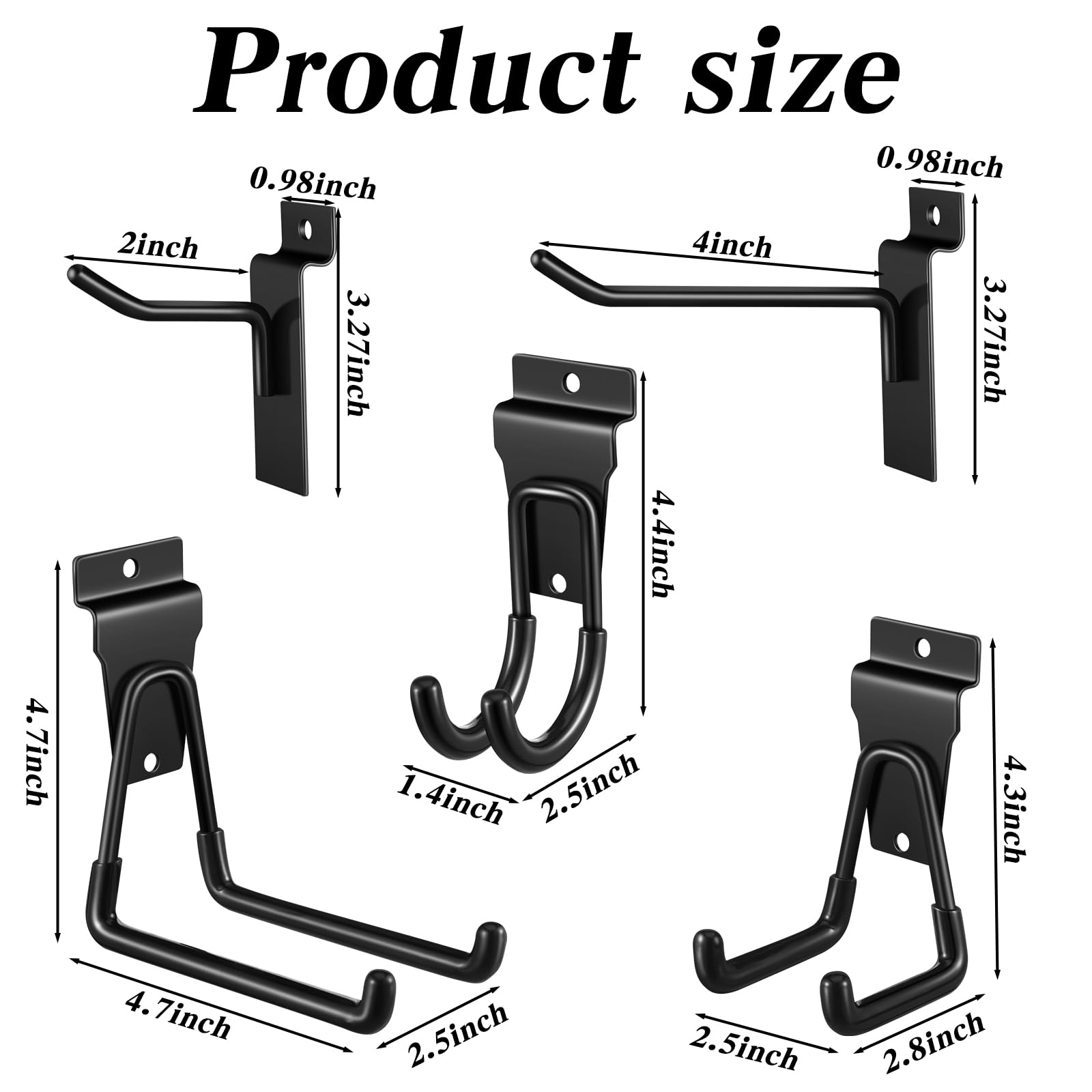 Landhoow 28 Pack Slatwall Hooks and Hangers Slatwall Accessories Metal