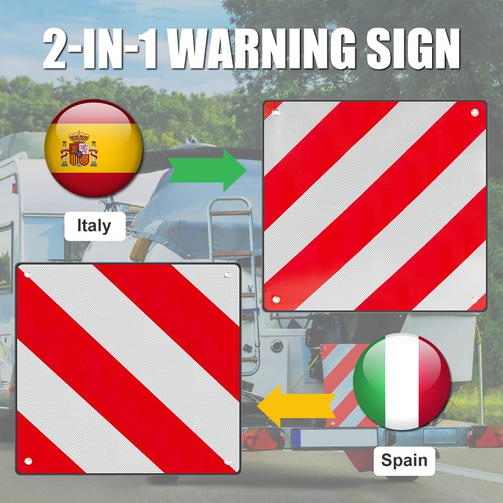 Cartello Carichi Sporgenti 50x50cm - Omologato Per Italia E Spagna - Foto 6