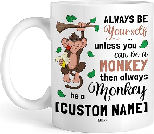 Miniatura 8 de Tazas de café personalizadas con nombre personalizado de piña, tazas de té de cerámica blanca novedosas para mujeres, hombres, adultos, amigos,