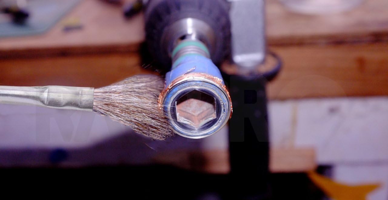 Acid Brushes - 48 Count 3/8 Inch Horsehair Acid Flux Brushes, Disposable Glue Brushes for Woodworking, Epoxy Brushes for Resin, Great for Crafting, Soldering, in The Home, and School, or Shop