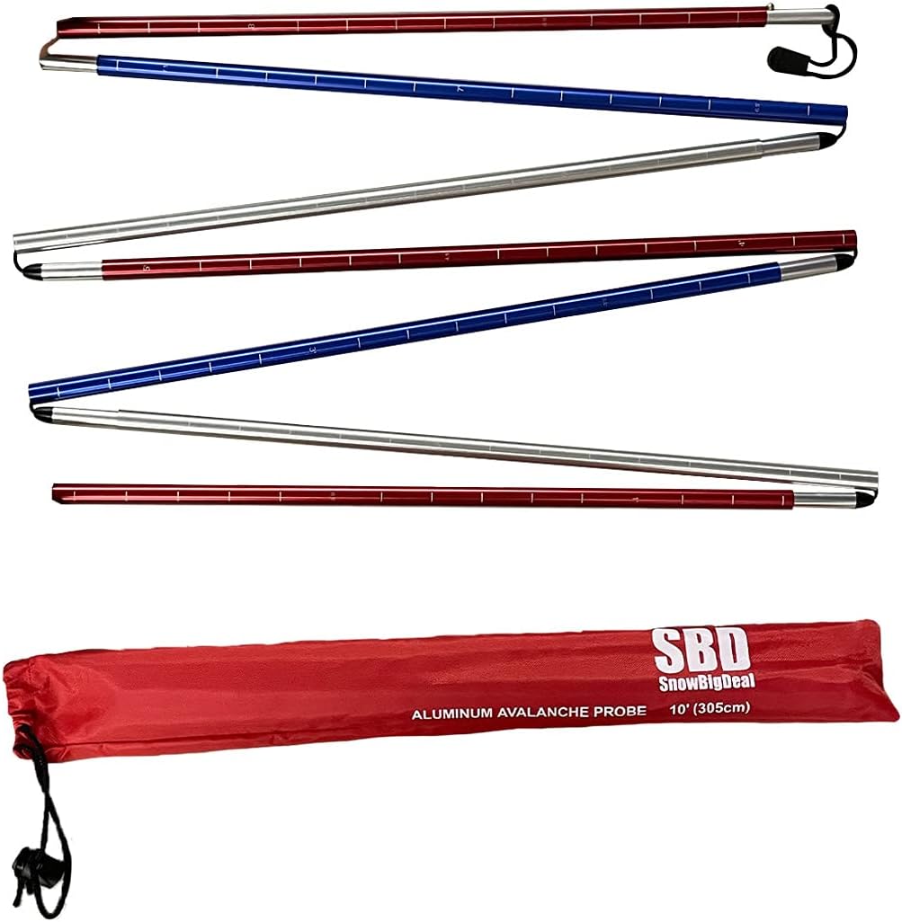 American Avalanche Probe - 10 Feet (305cm) - Red, White, Blue
