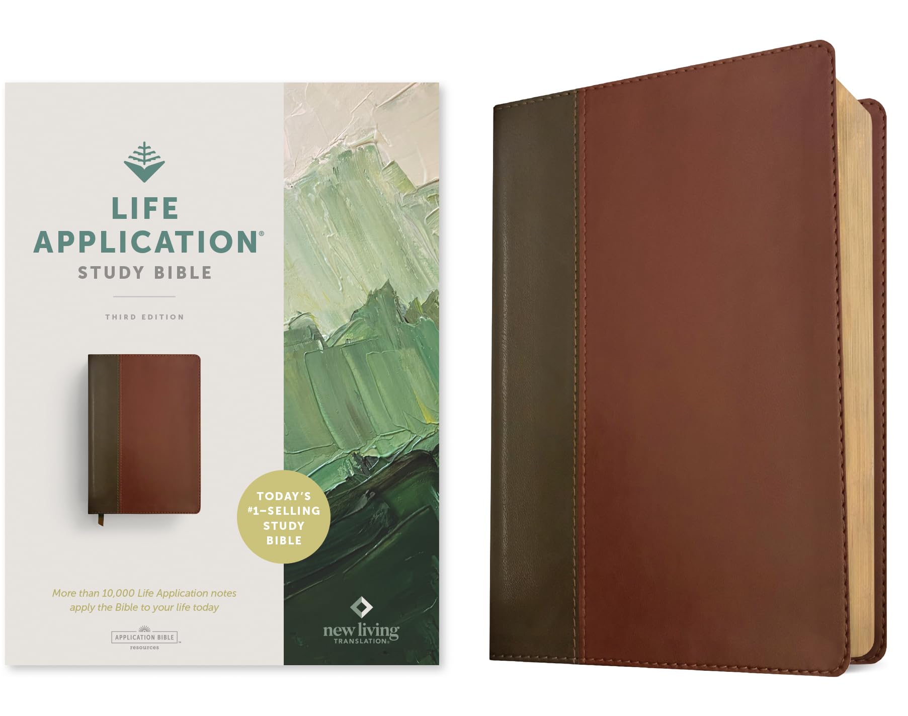 Tyndale House Publishers, Inc. Life Application Study Bible / Third Edition (Red Letter, Leatherlike, Brown/Tan): New Living Translation