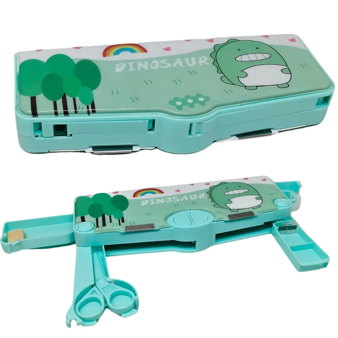 Adichai Plastic Pencil Box For Kids - Dinosaur Theme, Magnetic Pencil Box For Boys & Girls, Stationery Organizer Return Gifts For Kids (Ages: 3 Years And Up),Multicolor (B0C94JGQ3T) Amazon Price History, Amazon Price Tracker