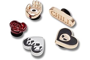 Jibbitz 5-Pack Trendy Shoe Charms: Express Your Style with Tupac Jibbitz