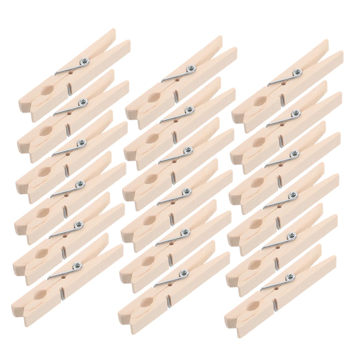 TOYANDONA 150 Pezzi Mollette in Legno Multiuso per Bucato Clip Resistenti Antivento per Pantaloni e Asciugatura Pinze Versatili per Organizzazione Casa e Foto Design Semplice e Durevole