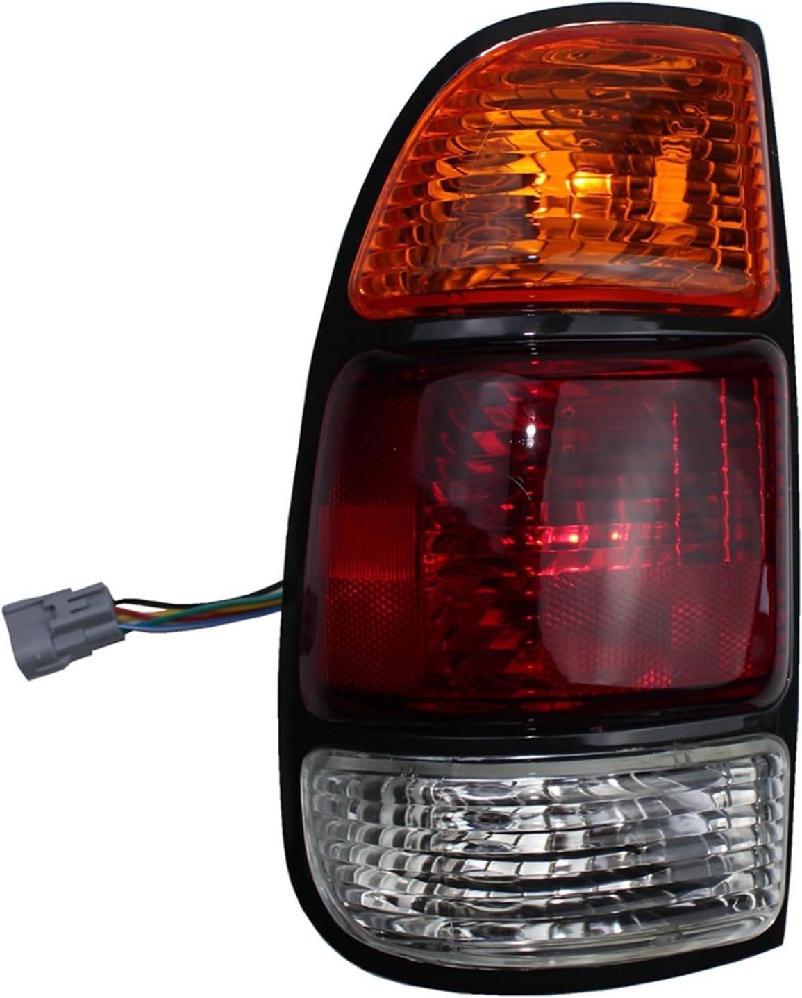 Right+Left Rear Tail Brake Light Lamp Tail Light Replacement For Toyota Tundra 2000-2006 |Access Cab; Std Bed; Amber/Red/Clear Lens | Replace# TO2800129 TO2801129 | 81560-0C010 81550-0C010