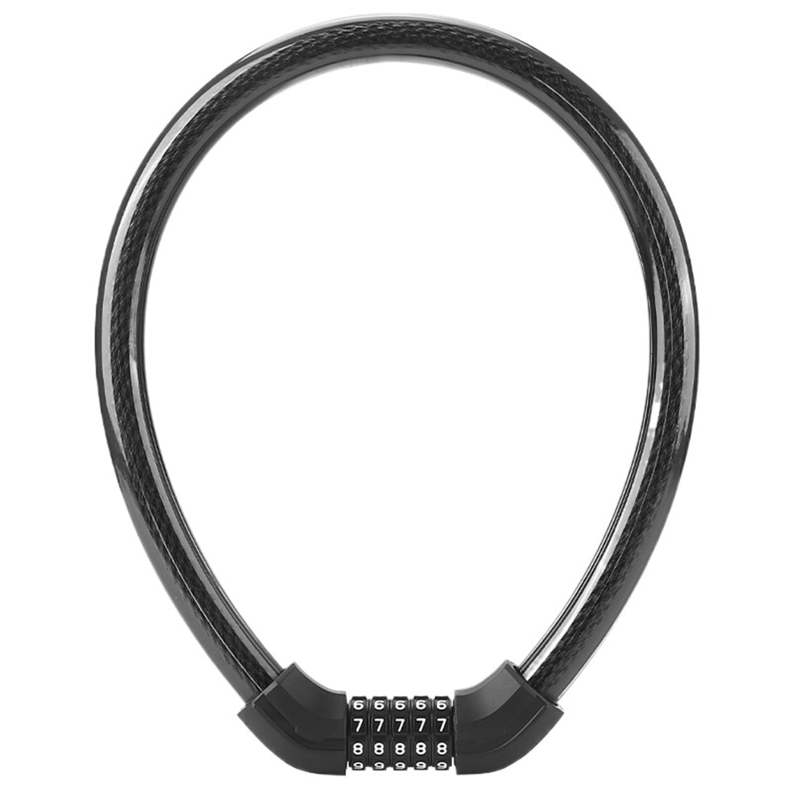 Chain Lock Bicycle Cable Lock 5 Digit Password Anti-Theft Bike Thicken Durable MTB Road Motorcycle E-Bike Motorcycle Handlebar Lock