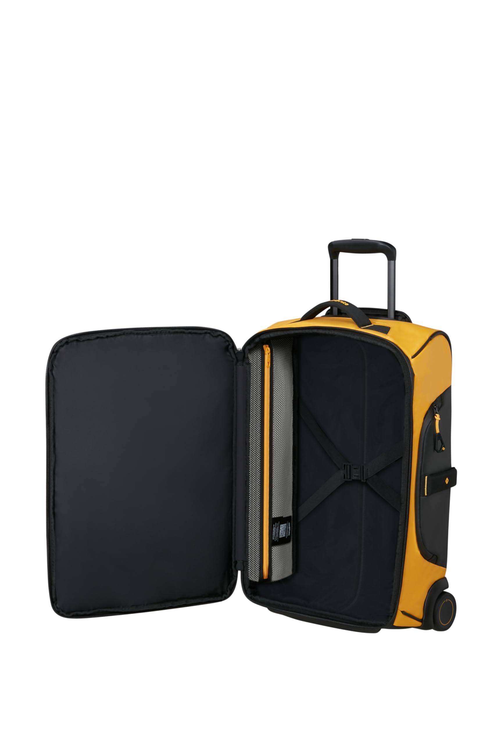 Samsonite Paradiver Light - Bolsa de Viaje con Ruedas (55 cm), Small, Equipaje de Mano, Repelente al Agua, Ligero, 48,5L, Amarillo (Yellow)