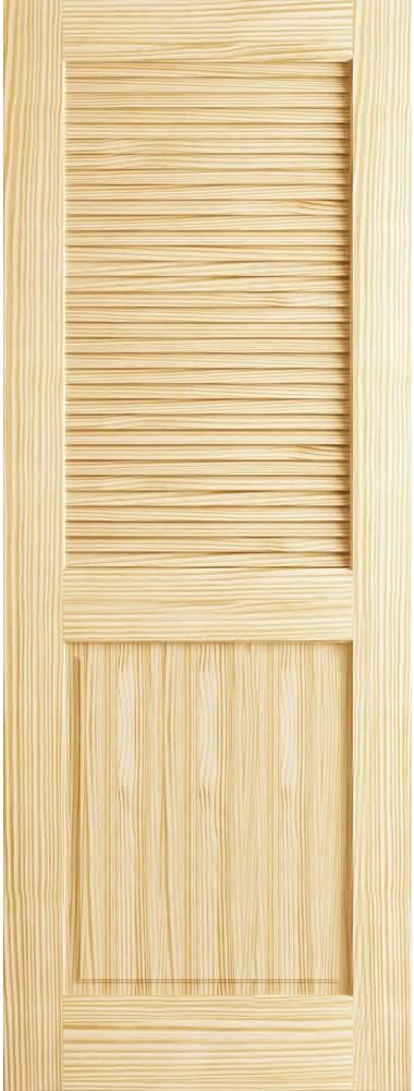 Classic Louver/Panel Passage Door Unfinished, 32" x 80" x 1.375"