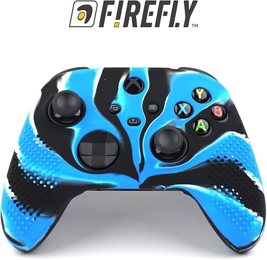 Firefly – Cobalt Blue Marble Dotted| Xbox Controller Silicone case Skin | Xbox Silicone Cover | with Anti Slip Case | Scratch Resistance