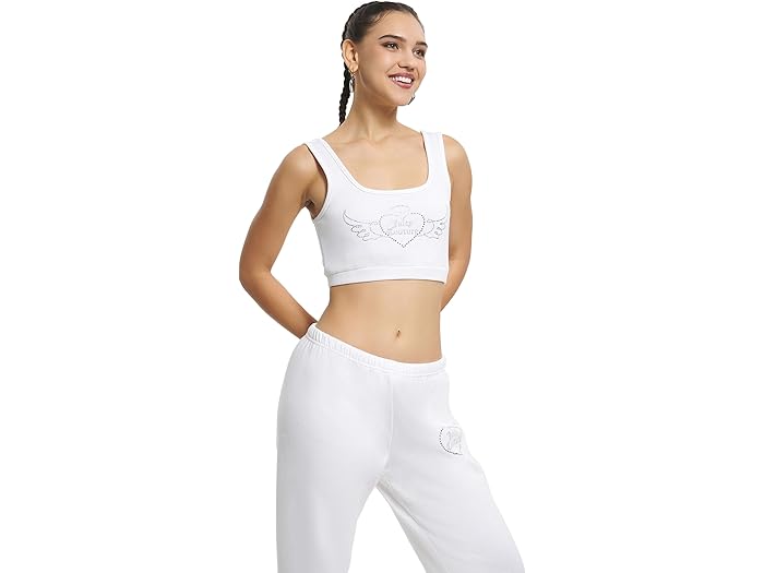 Vday Fleece Cropped Tank With Hotfix - Image 1