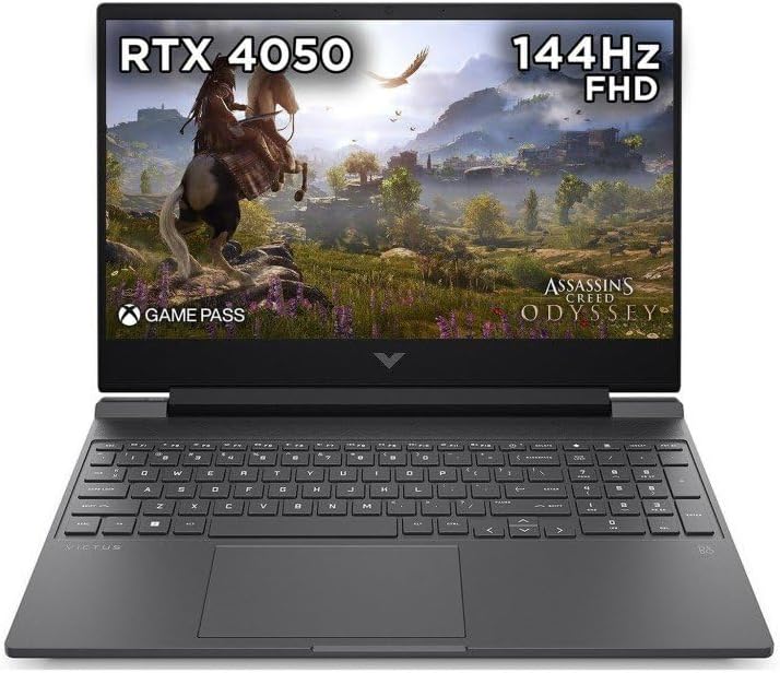 HP Victus 15-fa1007na Gaming Laptop, Intel Core i5 12500H, 16GB RAM, 512GB SSD, 15.6″ Full HD 9ms, NVIDIA GeForce RTX 4050, Windows 11 Home HP Victus 15-fa1007na Gaming Laptop, Intel Core i5 12500H, 16GB RAM, 512GB SSD, 15.6″ Full HD 9ms, NVIDIA GeForce RTX 4050, Windows 11 Home