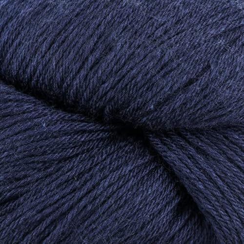 Valley Yarns Charlemont Fingering Weight Sock Yarn, Superwash Merino Wool/Silk/Polyamide - Navy Blue #TOP1