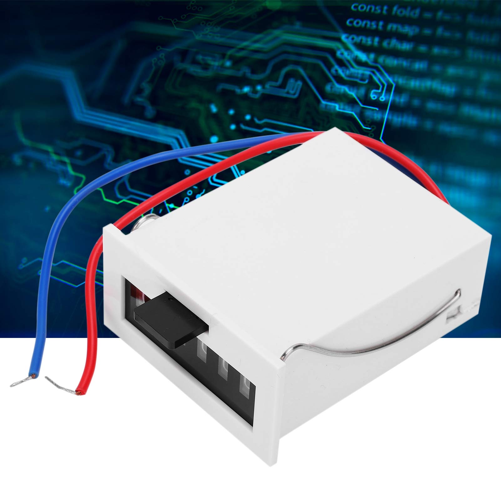MCF?6X Electromagnetic Pulse Counter,0?999999 Counting Range Industrial Supplies DC24V,Electromagnetic Pulse Counter,Pulse Counter 6 Digit Counter,Counter Electronic Counter