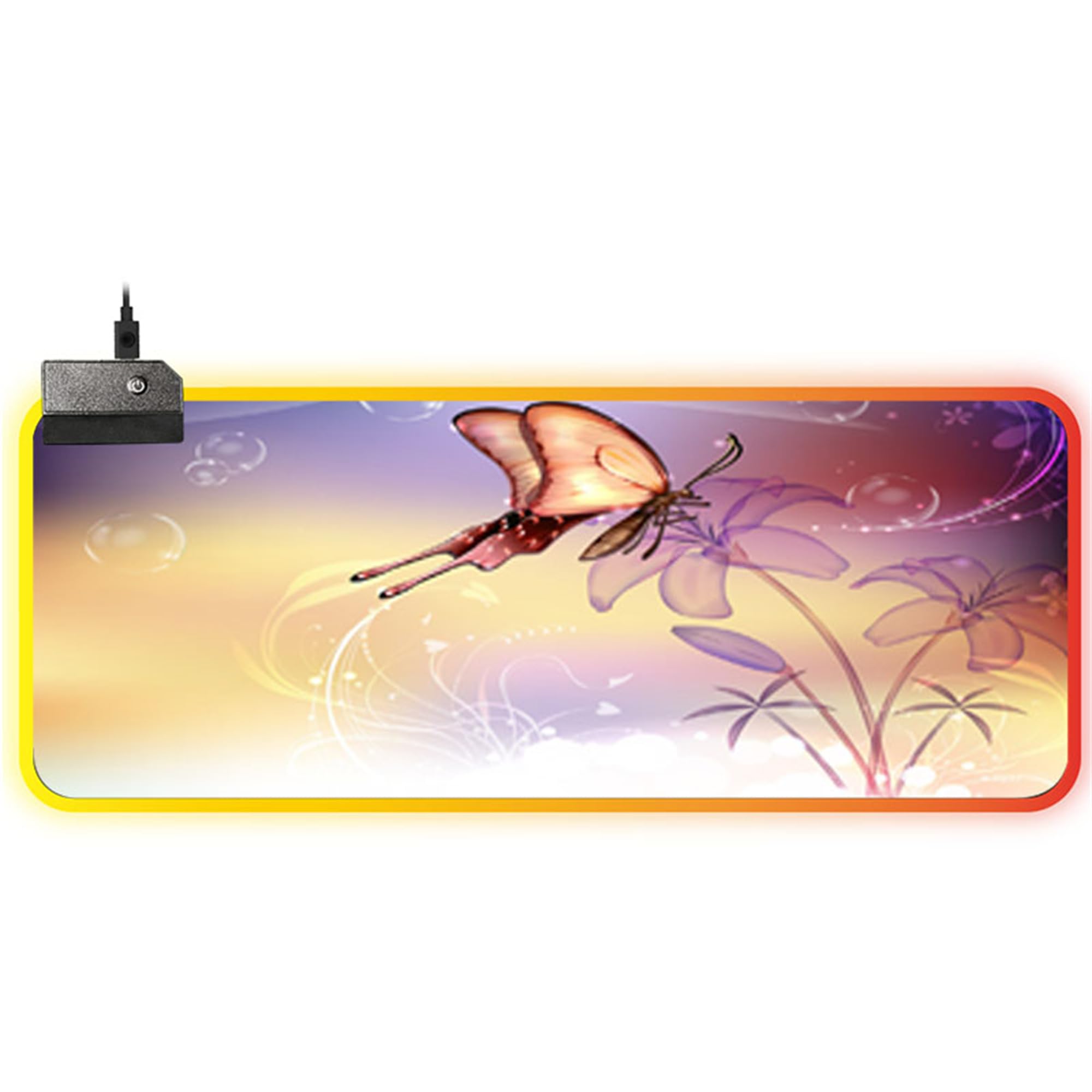 Amazon.co.jp：大型RGBマウスパッド、デスク用ゲーミングマウスパッド、キーボードとマウス用マウスパッド、ゲーマー用14LED照明モードデスクマット、自宅やオフィス用マウスパッド、XXX-ラージ:  パソコン・周辺機器