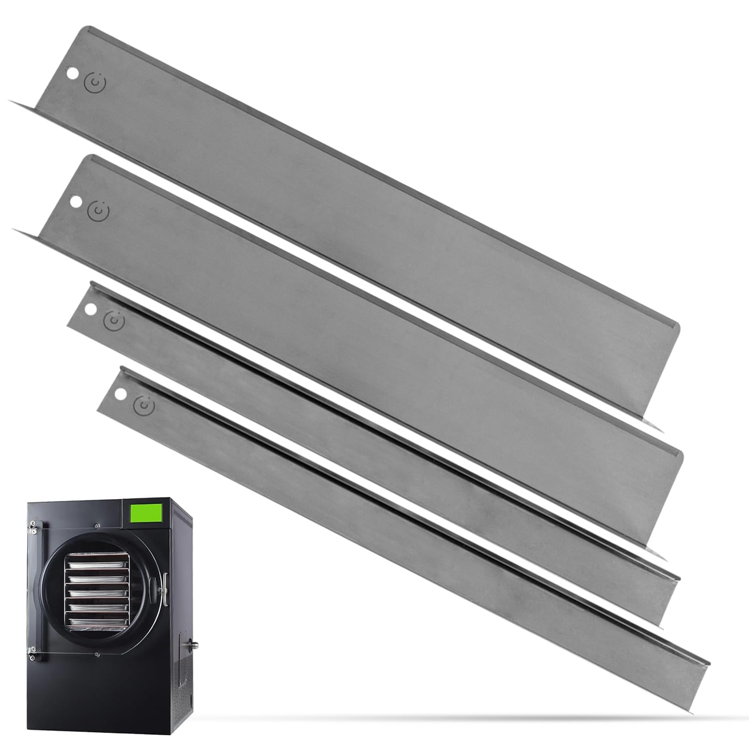 Crunch Co. 4 pc Ice Stop Guard Set for Medium Harvest Right Freeze Dryer Tray Rack