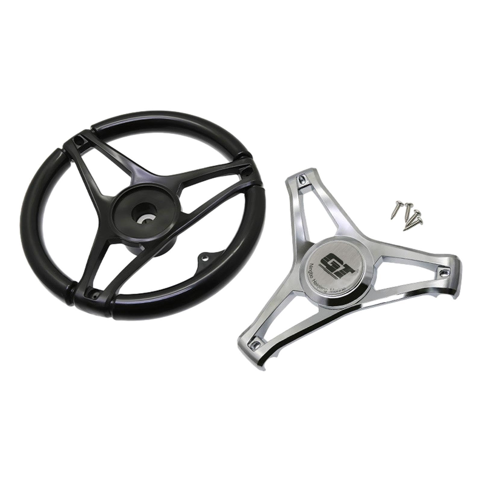 Volante de Barco de 340mm, Nailon Antideslizante, vehículos acuáticos Premium, Volante Marino, Accesorios para Barcos