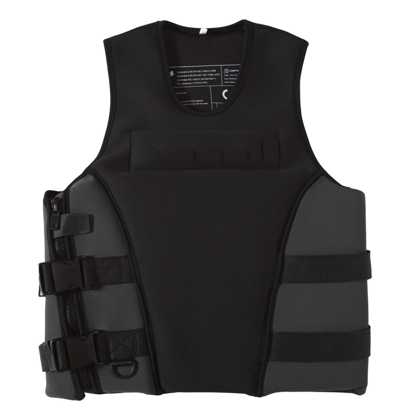 Chaleco de Kayak Unisex Ajustable Alta Flotabilidad Ligero Neopreno Anticolisión para Surf Rafting Barco Deportes Acuáticos