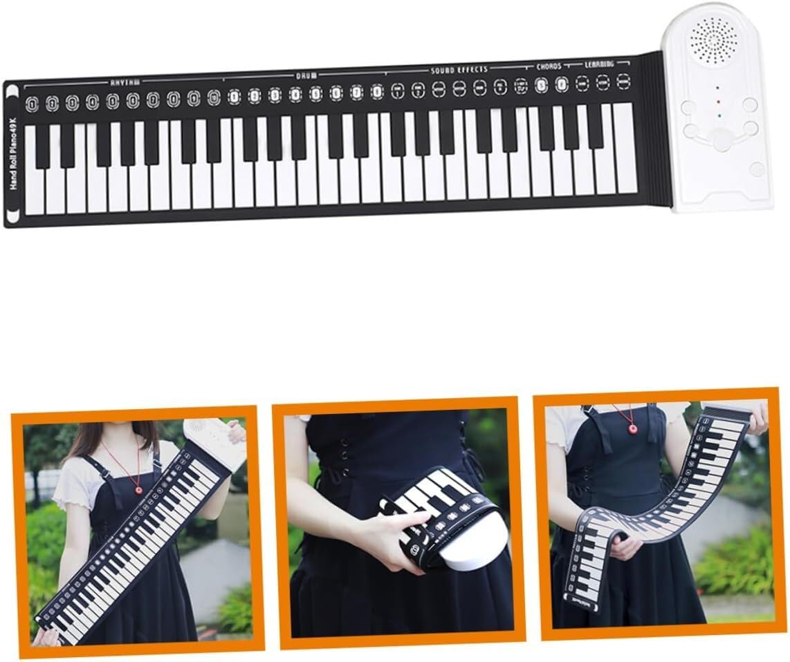 pianoforte digitale 49 tasti pesati | Elettronica ​pianoforte con altoparlante stereo integrato, Tastiera per bambini e principianti | CLAVIER