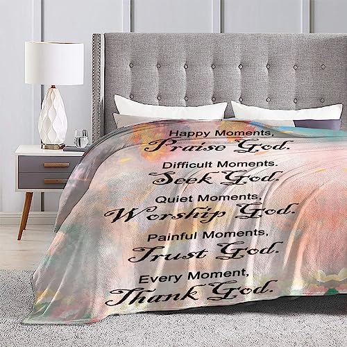 Christian Gifts for Women Faith, Inspirational/Religious/Spiritual Gifts for Adults, Soft Throw Blankets for Women/Men, Personalized Blankets for Adults 30"x 40"