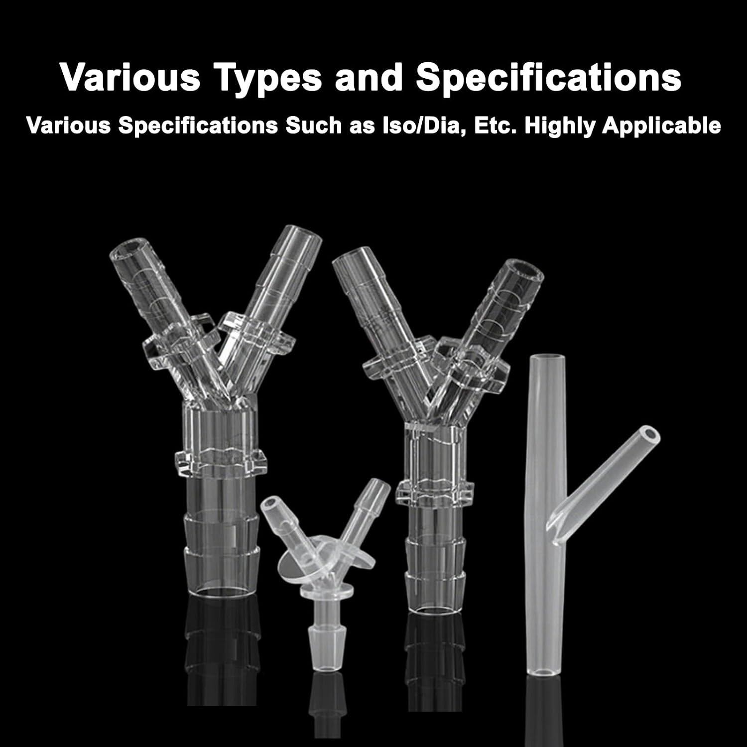 20 PCS PP Barbed Straight Hose Fitting - Quick-Connect Adapter & Connector for Silicone Hose Tubing, for Laboratory/Analytical Instruments, Aquarium Equipment and Food Machinery Use