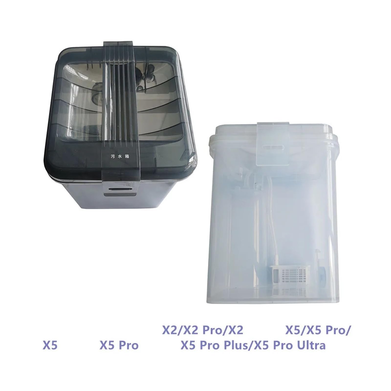 Zbiornik na czystą wodę Zbiornik na ścieki, kompatybilny z Deebot, X5/X5 Pro/X5/X2/Pro, kompatybilny z Omni, X5 Pro/Ultra(1PC Sewage Tank)