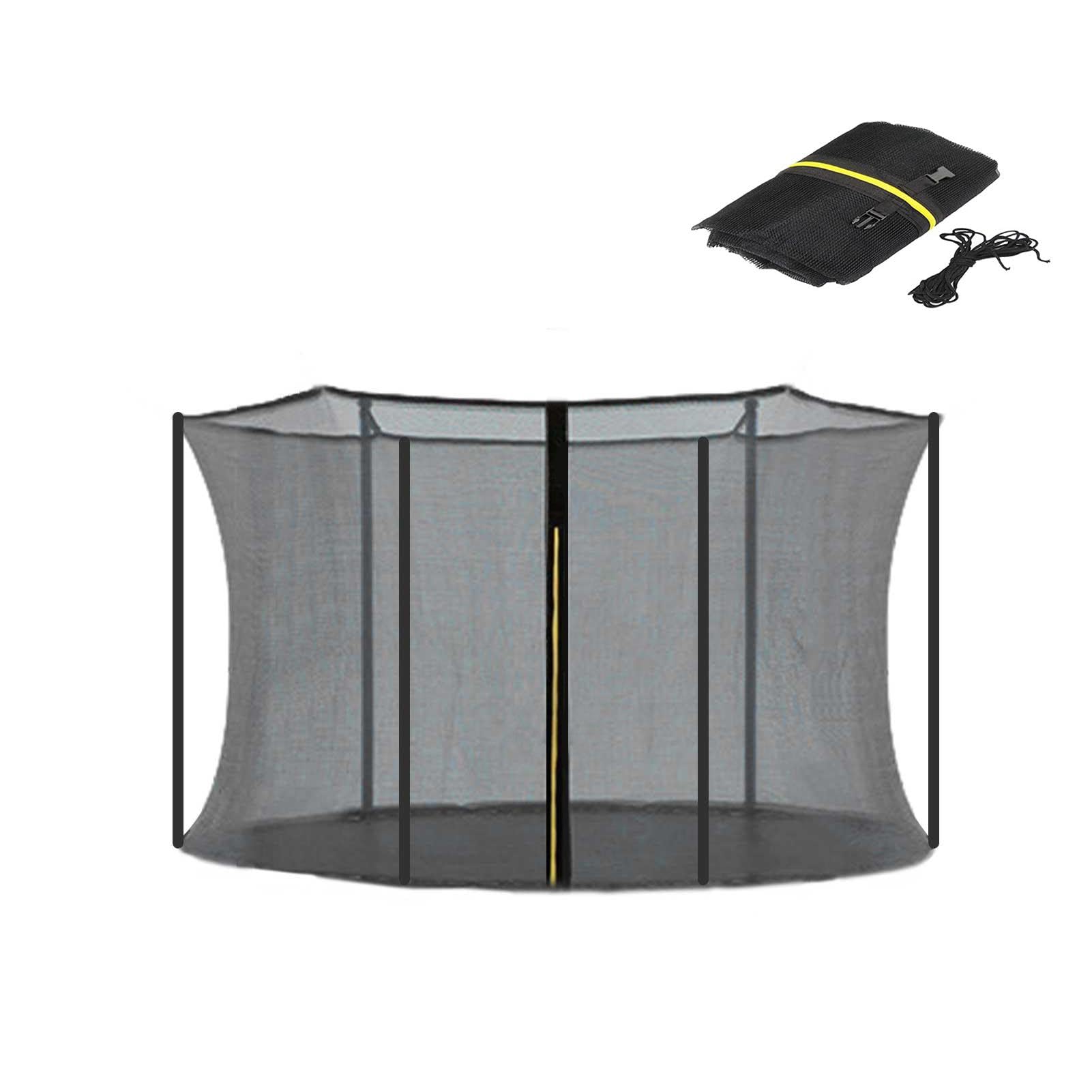 Zapasowa siatka bezpieczeństwa do trampoliny – zestaw rur ochronnych do kijków trampolinowych – idealna dla dzieci i rekreacji na świeżym powietrzu – zapewnia bezpieczną zabawę