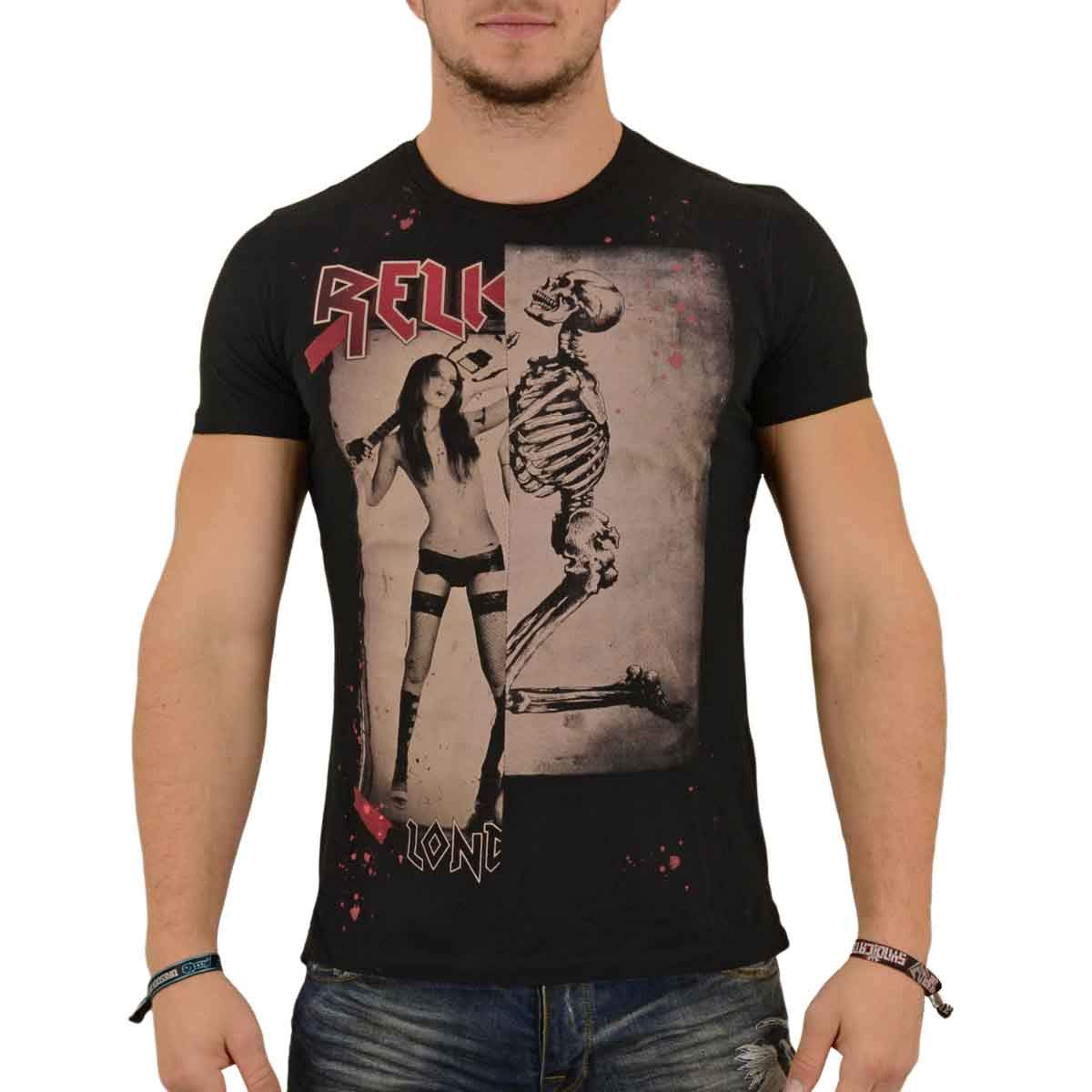 Religion Clothing Rock Star - Camiseta para hombre, talla XL, color negro, Negro , XL