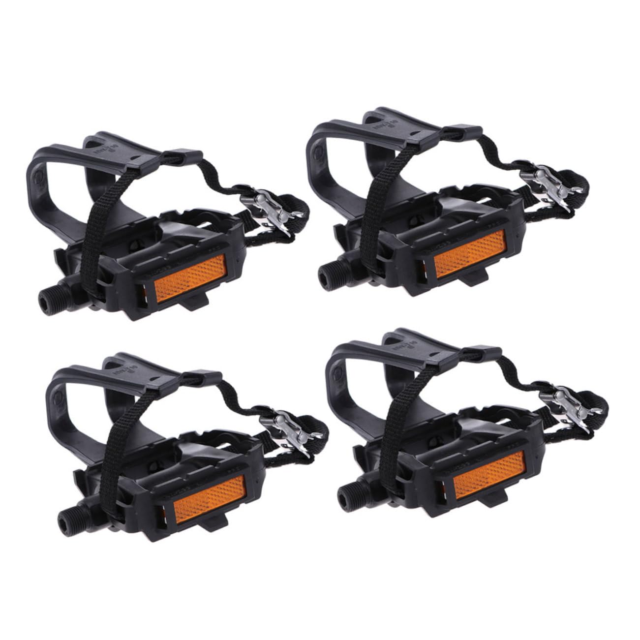 SUPVOX 2pares Correas para Pedales De Bicicleta Punteras Correas Reutilizables Cierre De Gancho y Bucle para Ciclismo Al Aire y Entrenamiento Gimnasio