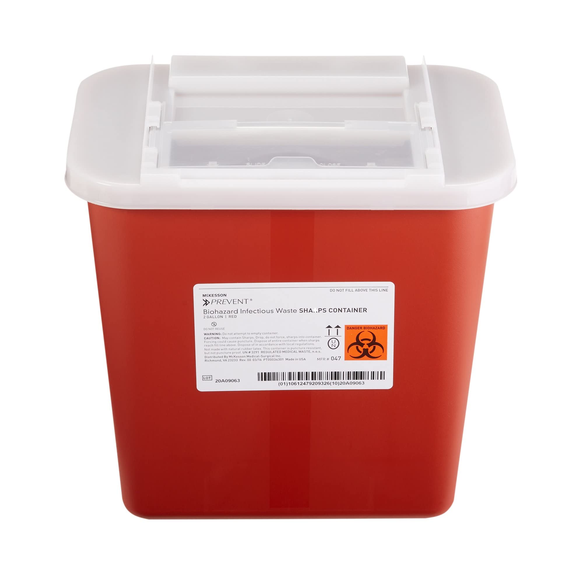 60枚 ⑧ Amazon.com: McKesson Prevent Biohazard, 7 x 10 1/2 x 10 1/4 in, 2