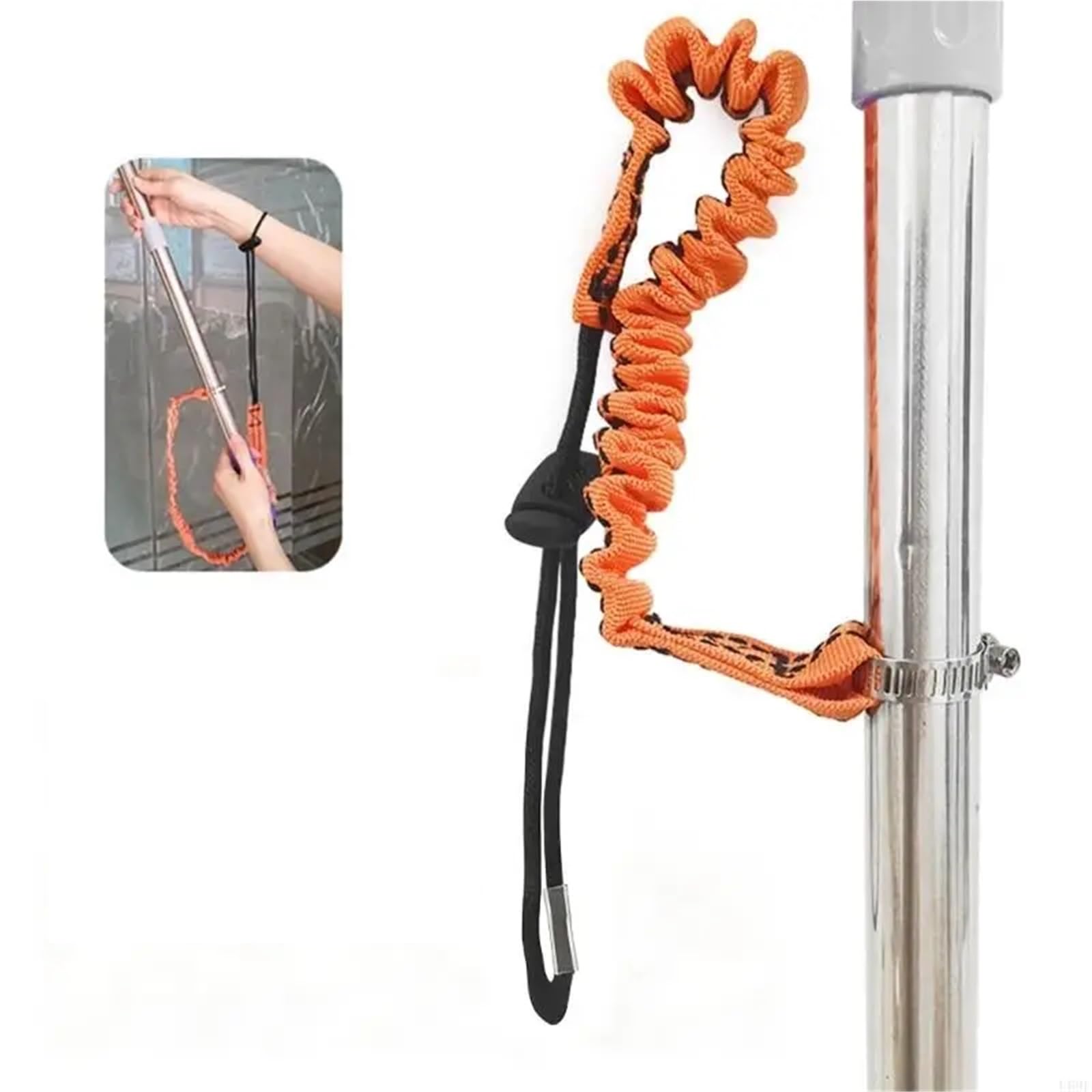 6PCS Attrezzi Tethers Cordino Con Fascette Fisse di Sicurezza Bungee Attrezzo Retrattile Cord Strumento Guinzagli Per Lavoro(60cm)