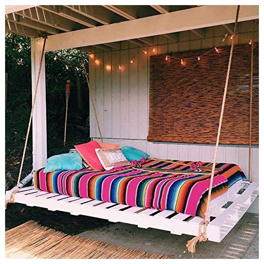 Eccbox 84 X 59 Inch Large Mexican Serape Blanket with Assorted Bright Colors Mexican Tablecloth for Mexican Wedding Party Decorations