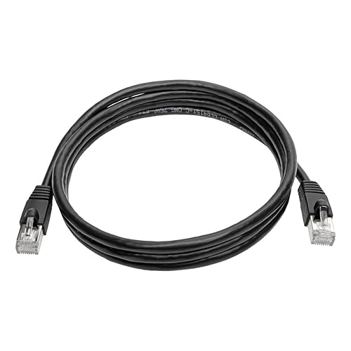 Miniatura 6 de Tripp Lite Cable Ethernet Cat6a (MM), cable Cat6a blindado, cable de conexión de red STP, 10 Gbps, PoE, negro, 35 pies (N262-035-BK)