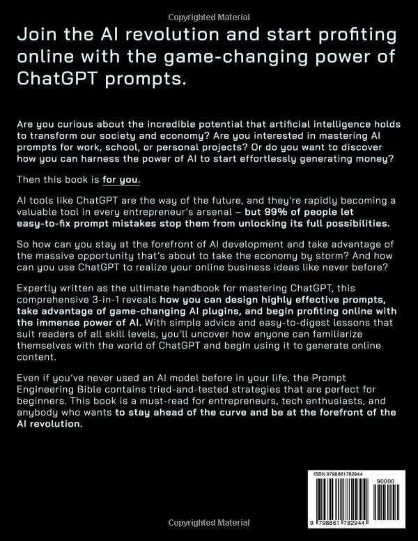 Prompt Engineering Bible Join And Master The AI Revolution Profit Online