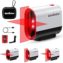 Enventor Livella Laser Autolivellante 35M, Livella Laser Rossa a Croce, 3 Modalità (Autolivellante, Manuale, a Impulsi), 360° Supporto Magnetico, IP54, Ricarica USB, Alta Visibilità e Precisione