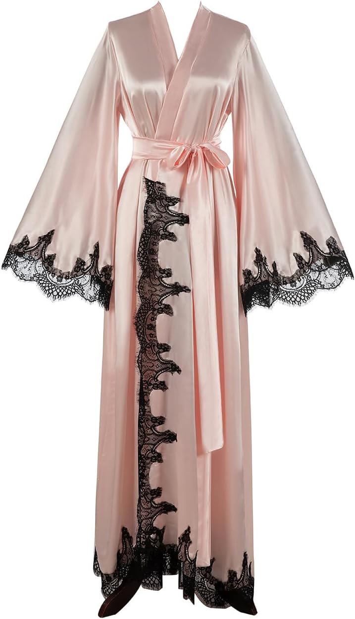 Women's Kimono Robe for maternity photoshoot Long Bride Bridesmaids Wedding party robe for women - Image 2