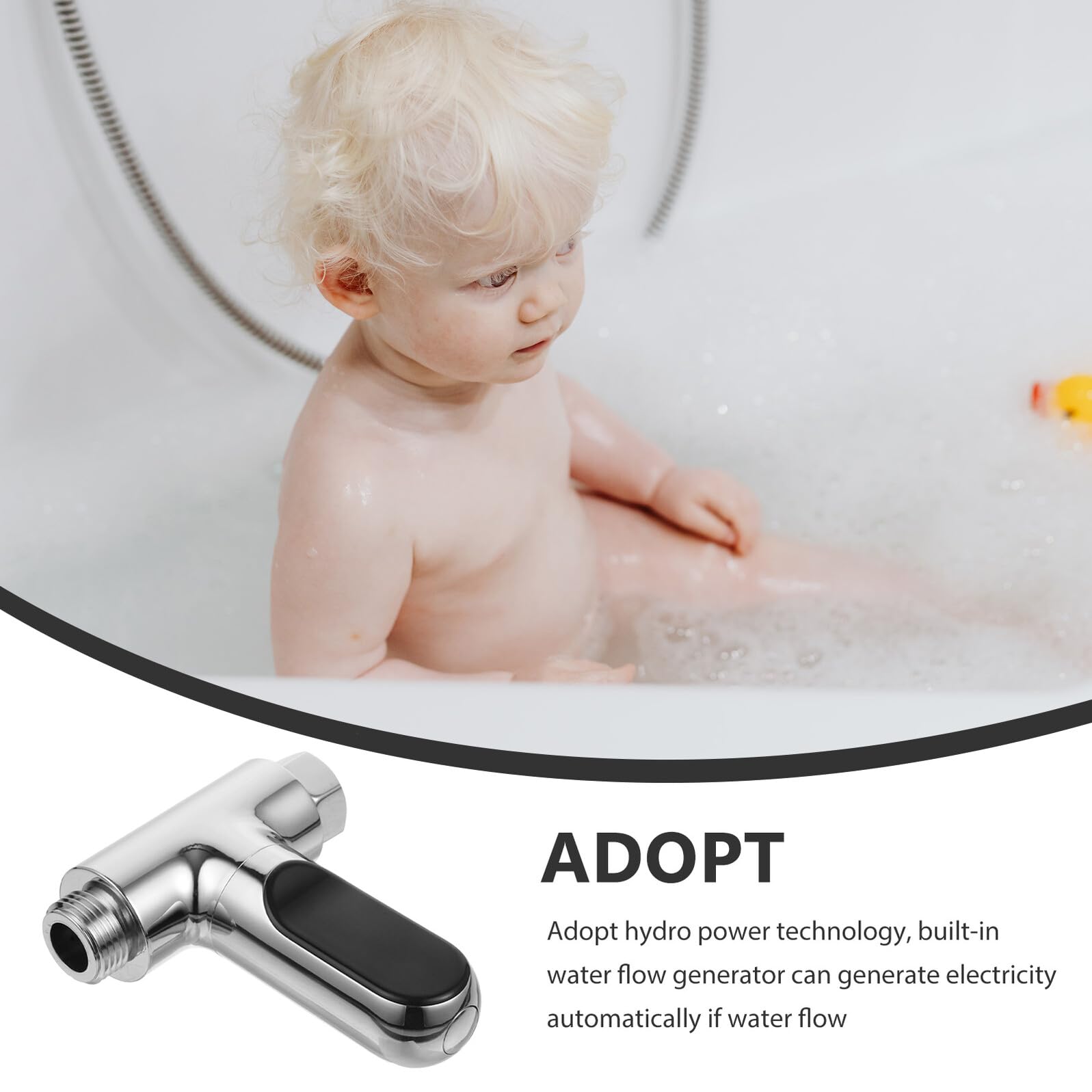 Digitales Duschthermometer Wasserthermometer LED