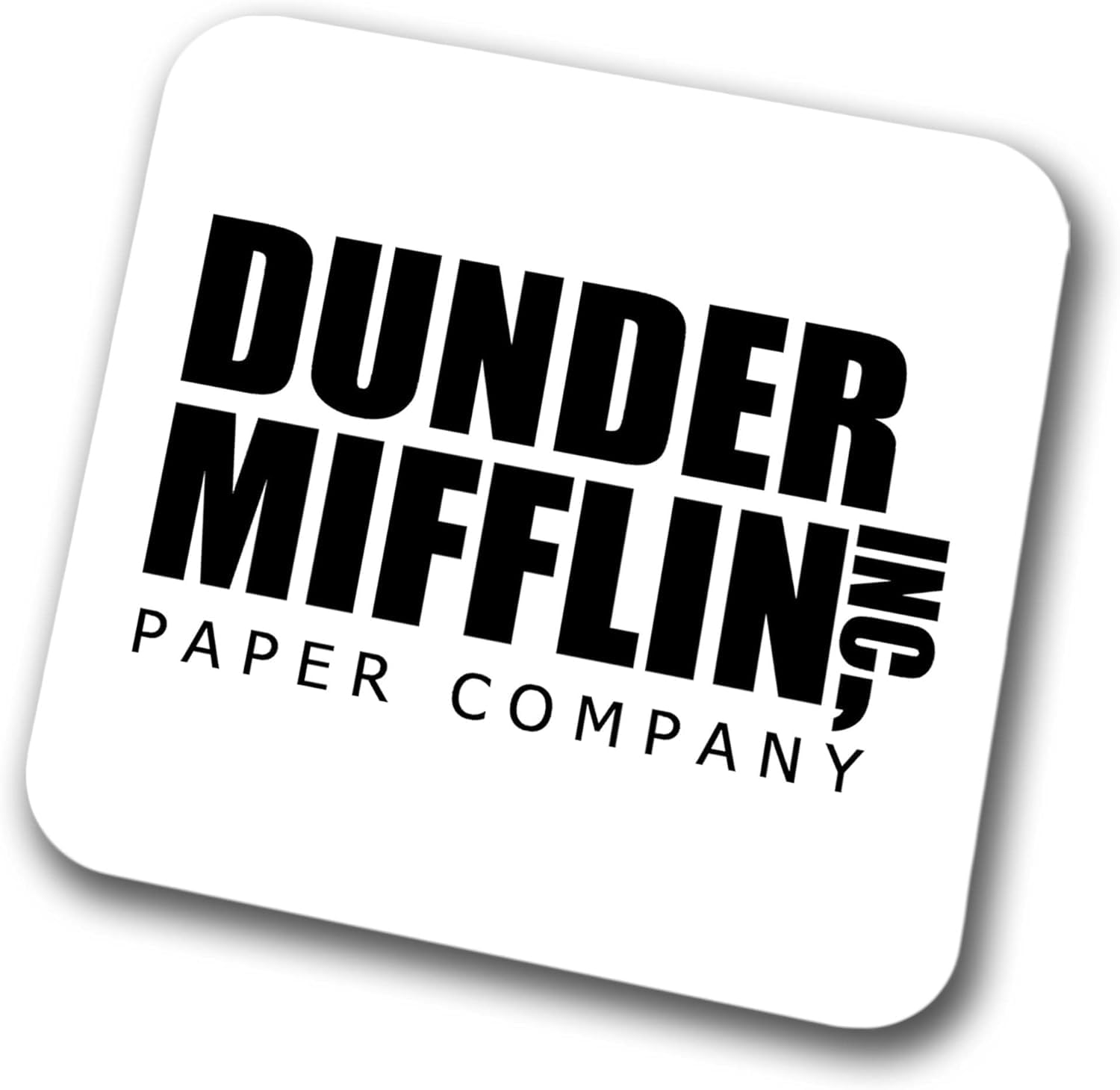 Dunder Mifflin - The Office - Retro Square Wooden Coaster