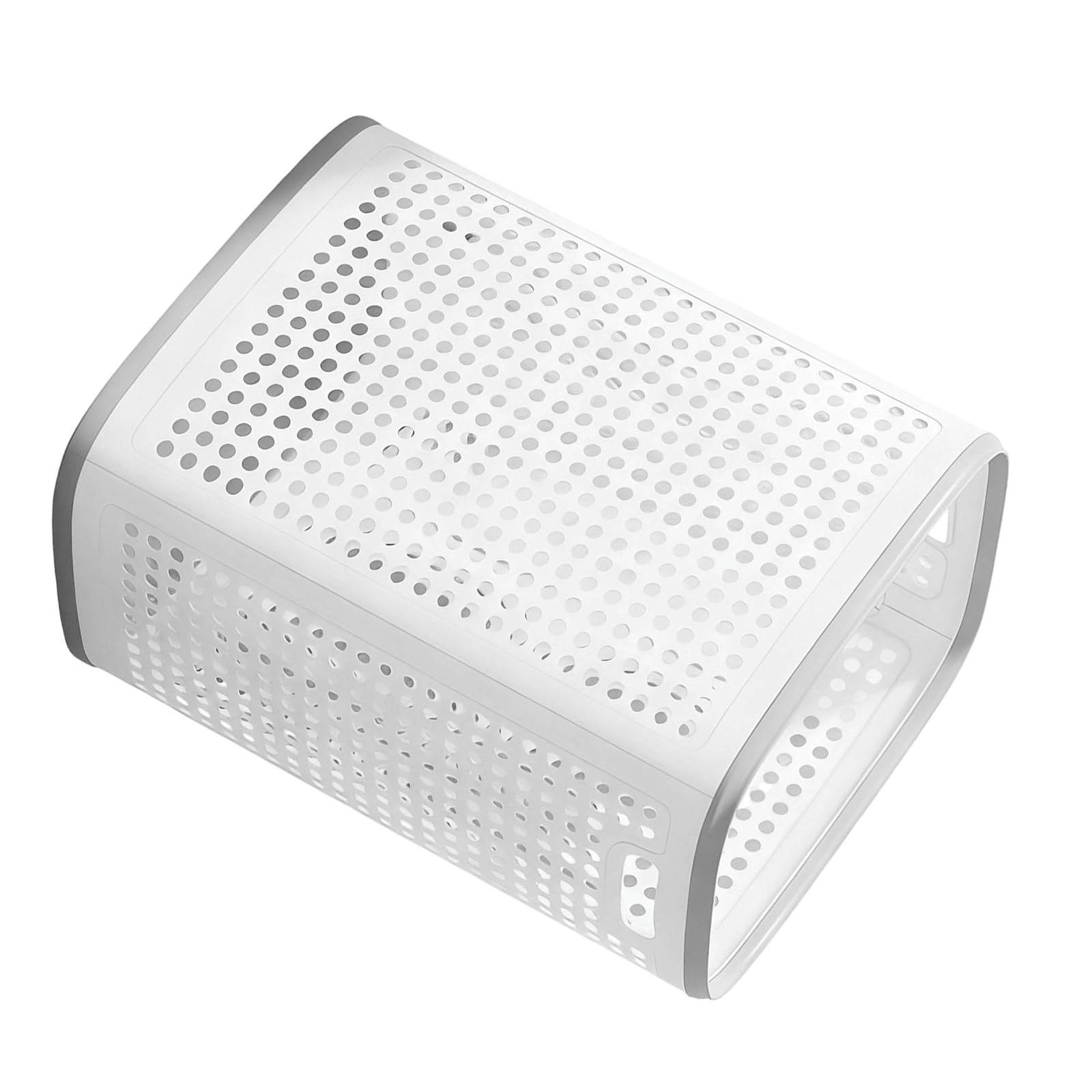 Ventilated Laundry Bin Oversized for Home Organization Constructed From Sturdy PP Materials Portable and Portable White Hamper with Lid