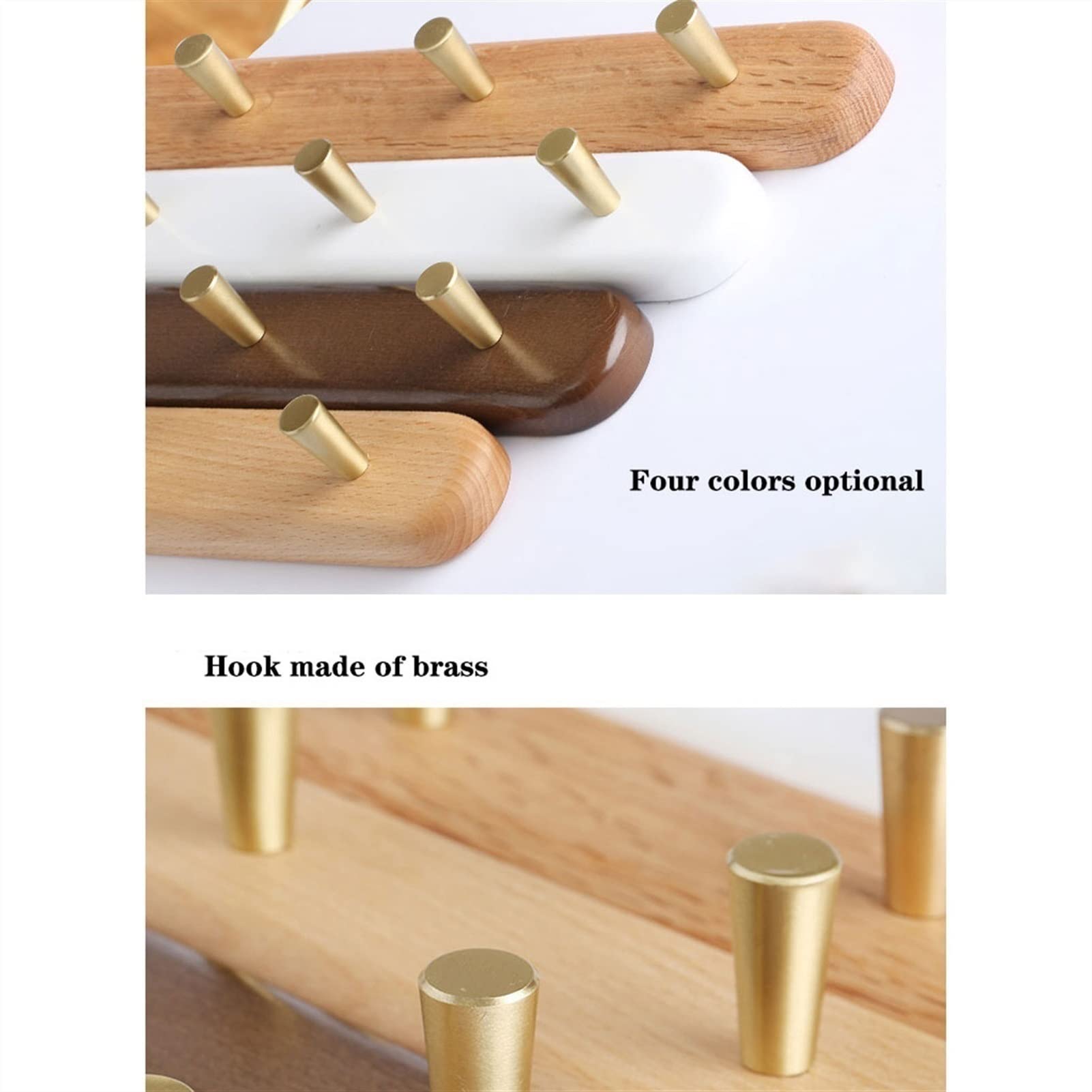 Appendiabiti da Muro Approfondimento Montato a Parete, griglia di Cappotto in Legno, Ganci for Appeso a Parete creativi for casa, Ristorante, Negozio, caffetteria, Ufficio Appendiabiti da Parete(G)
